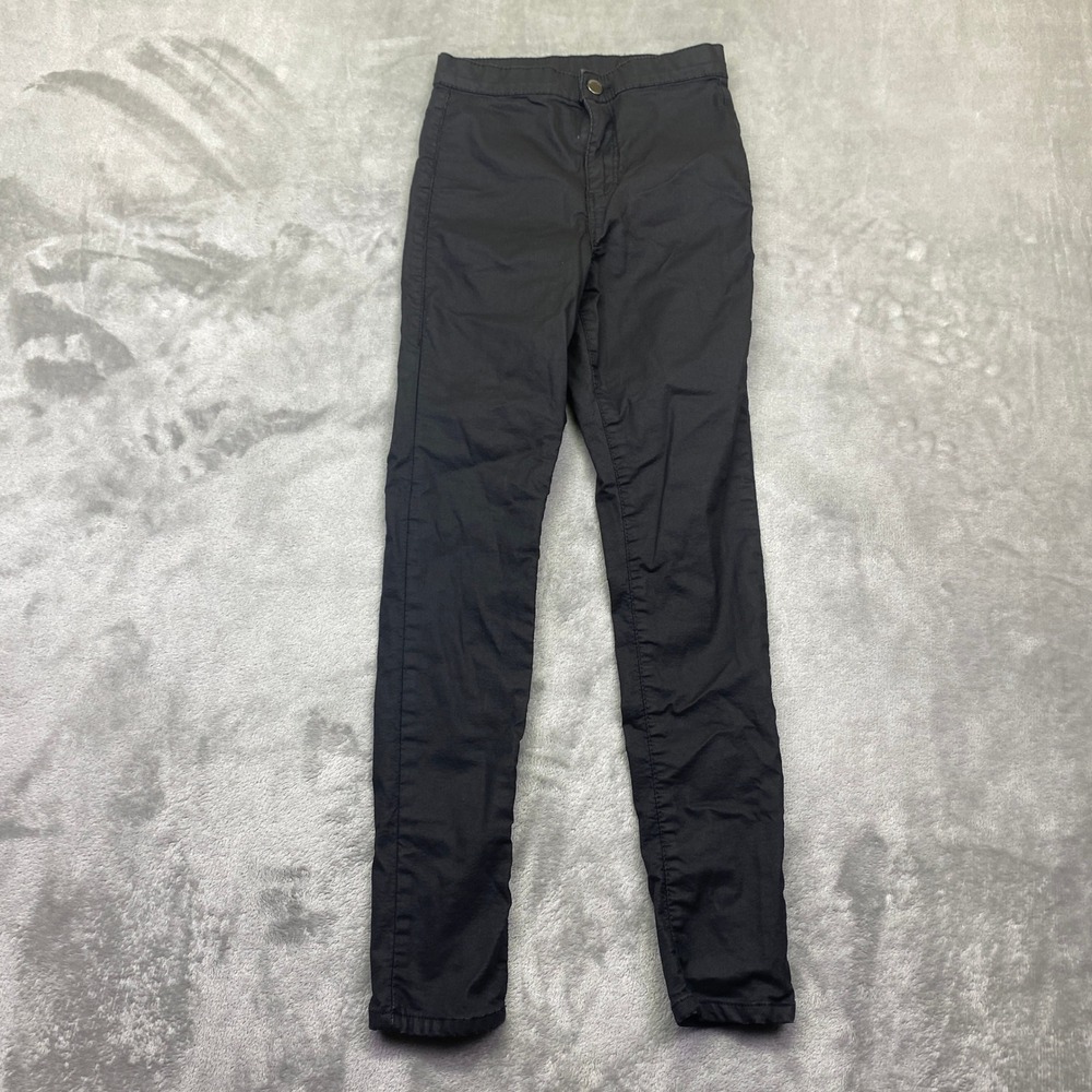 Topshop Joni Black High Waisted Skinny Jeans‎ Sz 26 Fits 22" Grunge 02W04TBLK